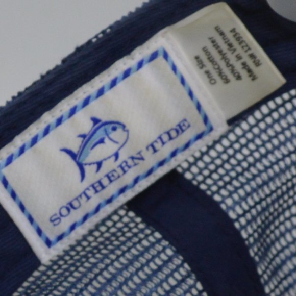 Southern Tide Skipjack Mesh Trucker Adjustable One Size Hat Cap - Picture 3 of 4